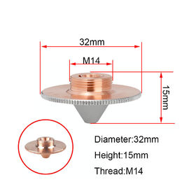 M11 Dia.28mm 구경 0.8 - 섬유 레이저 절단 머리가 WSX를 위한 6.0mm 레이저 절단 분사구에 의하여 능력을 줍니다