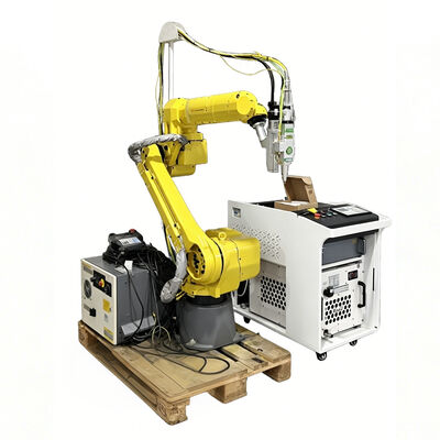 무거운 용량 FANUC 레이저 절단 로봇, 두꺼운 판 철강 절단 및 산업 금속 제조를 위한 6kW 섬유 레이저 소스