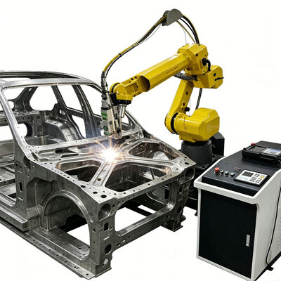FANUC 6 축 로봇 팔 스테인리스 스틸 램프 쉐이드 3D 작업 조각을 위한 자동 3D 섬유 레이저 절단 기계