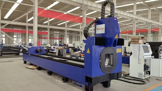 금속 소형 원형 정사 파이프 튜브를 위한 CNC 자동 섬유 레이저 절단 기계 1500W