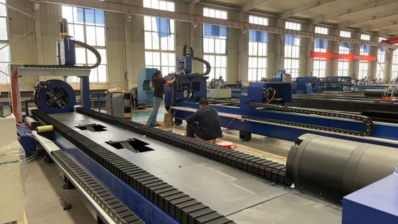 금속 소형 원형 정사 파이프 튜브를 위한 CNC 자동 섬유 레이저 절단 기계 1500W