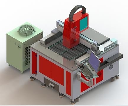 600*600mm 작은 크기의 정밀 섬유 레이저 절단 기계 1500W 2KW 3000W