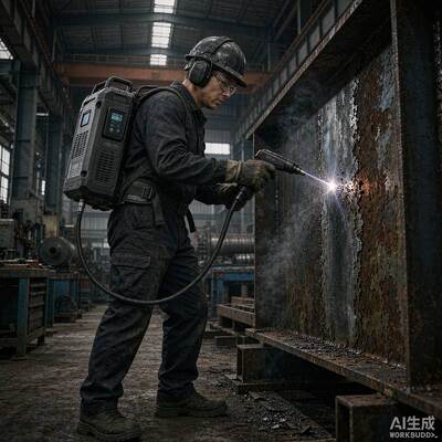 500W 다기능 수하물 레이저 클리닝 머신 트롤리형 펄스 레이저 녹 제거 장비