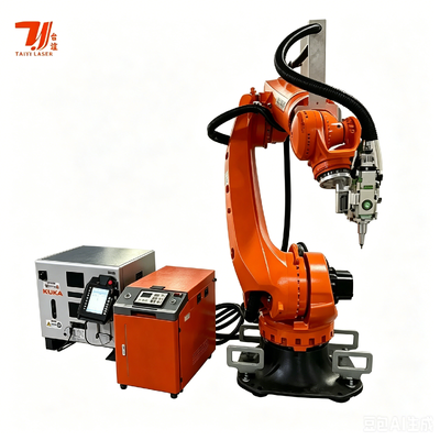 자동차 차시 부품용 KUKA KR35 로봇과 4000W IPG 레이저와 함께 3D 로봇 레이저 용접 기계