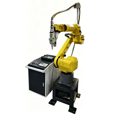 FANUC 6축 로봇 레이저 절단 기계 자동차 제조에서 3D 콘투르를위한 ± 0.05mm 높은 정확도