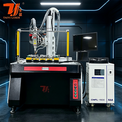 4 축 1500W 2kw 3kw 알루미늄 차 냄비 레이저 자동 용접 기계