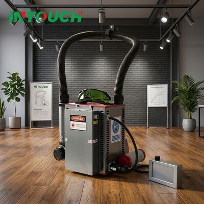 200W 300W 백팩 레이저 클리닝 머신 공랭식 휴대용 파이버 레이저 녹 제거기 현장 작업용