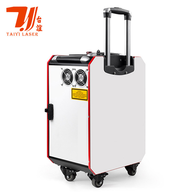 100W 200W 300W 손수레 경우 가지고 다닐 수 있는 펄스 금속 섬유 포켓용 레이저 크리닝 장치